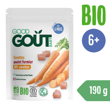 Good Gout BIO Mrkva s farmárskym kuriatkom 190g