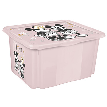 Úložný box s vekem "Minnie", Růžová