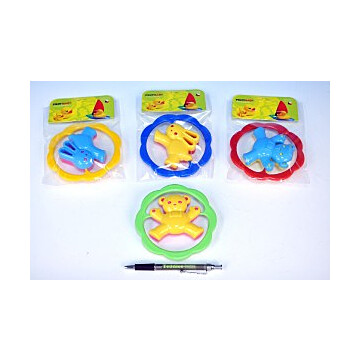 Hrkálka Medveď / Zajíc plast 12,5 cm, Mix