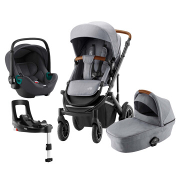 Set kočík Smile III + hlboká korba + autosedačka Baby Safe 3 i-Size + báza