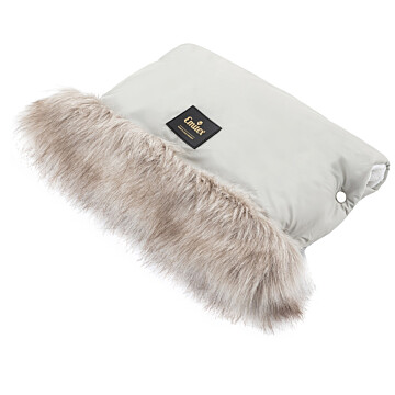 Rukavník LUXURY Silver, Beige kožešina