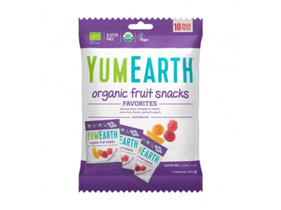 YumEarth BIO Ovocné želé cukríky mini balenie - Mix príchuťou, 10x19,8 g