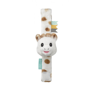 Opasok na ruku alebo nohu s plyšovou hrkálkou žirafa Sophie