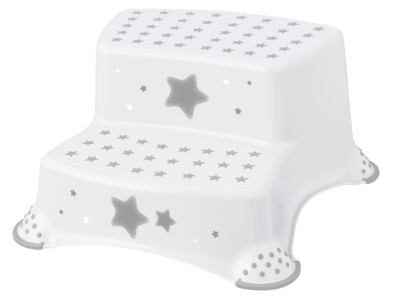 Dvojstupienok k WC / umývadlu "Stars", Kosmická bílá