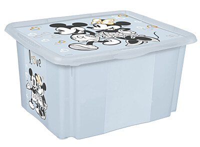 Úložný box s vekem malý "Mickey", Modrá II
