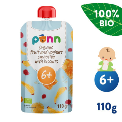 Salvest Pönn BIO Ovocné smoothie s jogurtom a sušienkami (110 g)