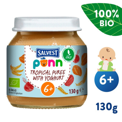 Salvest Pönn BIO Ovocné pyré s jogurtom (130 g)