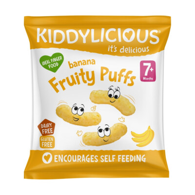 Kiddylicious ovocné chrumky banánové 10g
