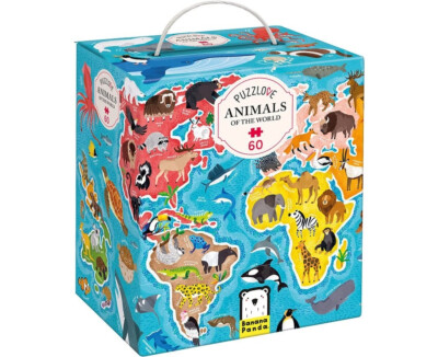 Box puzzle zvieratká okolo sveta 4+