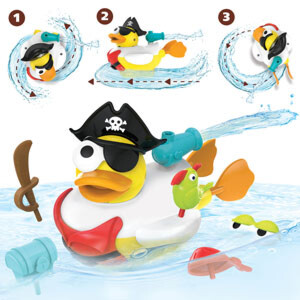 Kreatívne plávacie kačica - Pirát