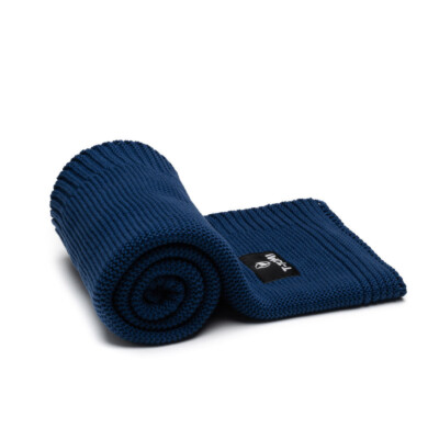 Pletená deka, Dark Blue 80x100cm